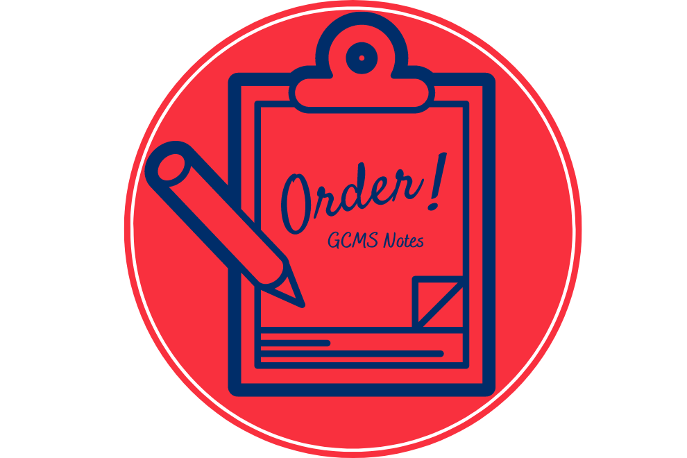 Order GCMS Notes